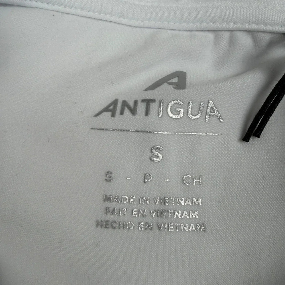 Antigua Indiana University Hoosiers Mens White Quarter Zip Mock Pullover‎ Small